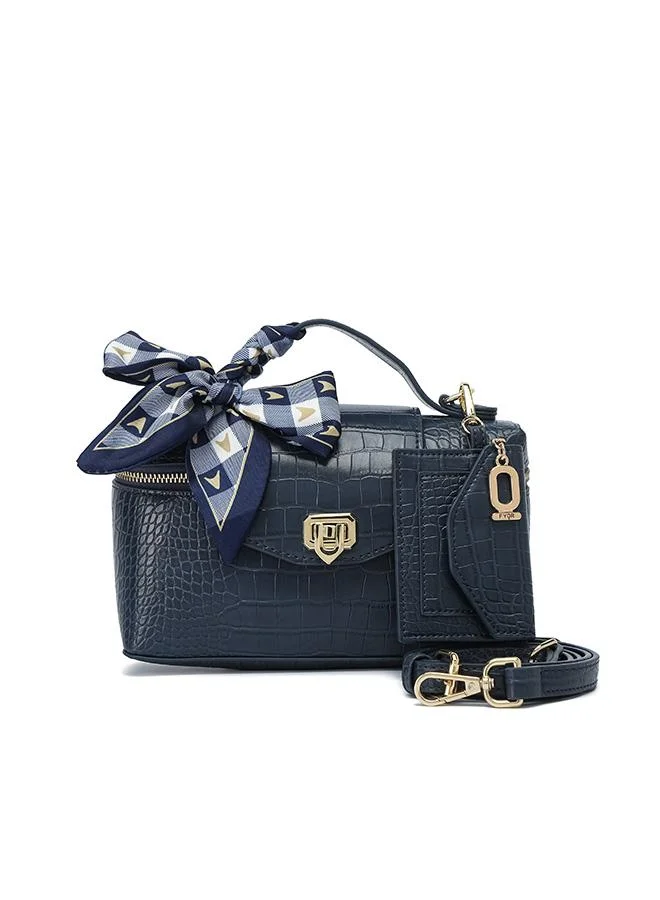 Textured Lock Vanity Bag BD 180